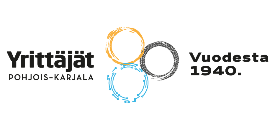 yrittäjät, 80v, 80 vuotta, logo, pohjois-karjalan yrittäjät, yrittäjät