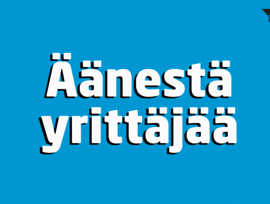 Äänestä Yrittäjää banneri