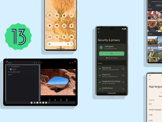 Android 13 julkistettiin