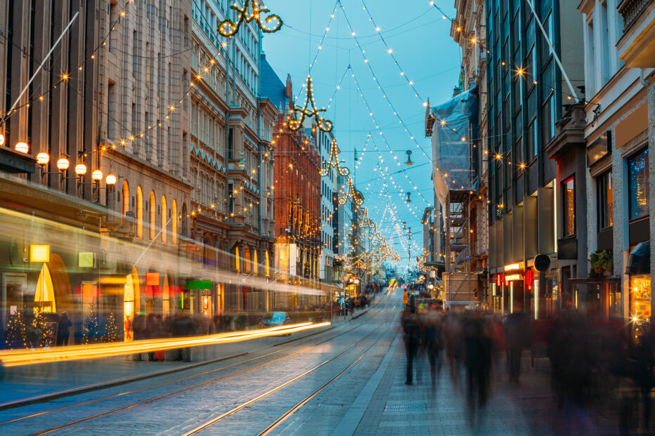 Helsingin Aleksanterinkatu.