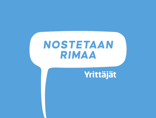 Nostetaan rimaa -tunnus.