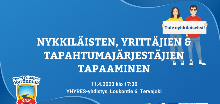 Nykkiläisten, yrittäjien ja tapahtumajärjestäjien tapaaminen tiistaina 11.4.