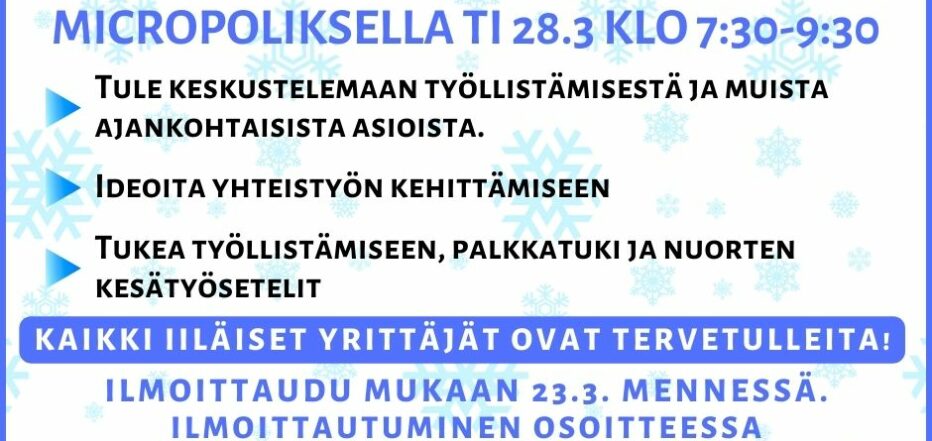 Kutsu Työtä Iisisti -aamupalatilaisuuteen