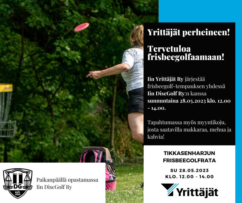 Iin yrittäjät ry järjestää frisbeegolf-tempauksen yhdessä Iin DiscGolf ry:n kanssa