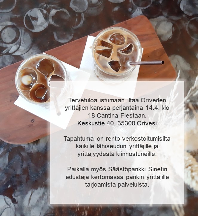 Oriveden yrittäjien verkostoitumisilta 14.4.23