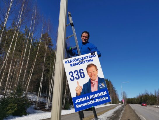 Jorma Piisinen vie eduskuntaan yrittäjän ääntä.