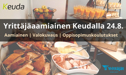 Aamiaistilaisuus Keuda ja Nurmijärven Yrittäjät