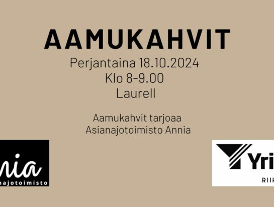 Riihimäen Yrittäjät, Aamukahvit, Asianajotoimisto Annia