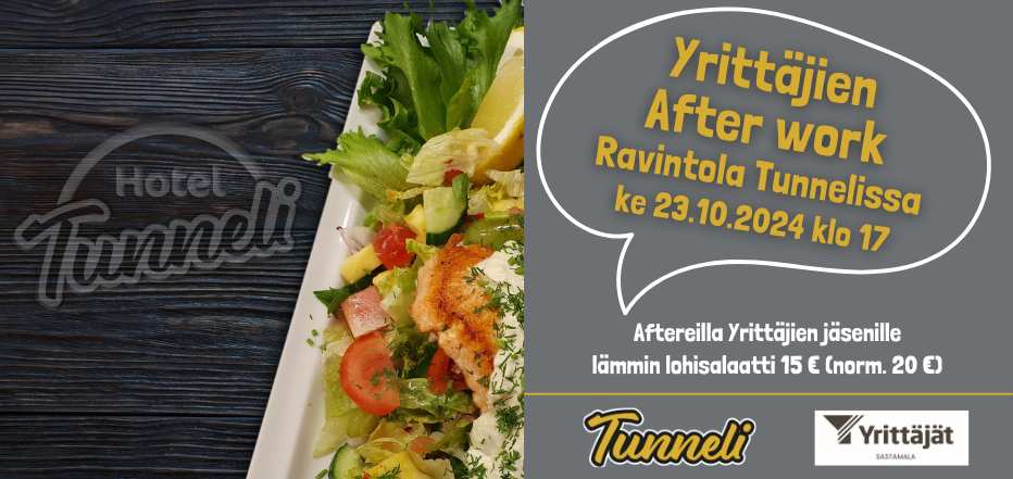 After work Ravintola Tunnelissa Sastamalassa