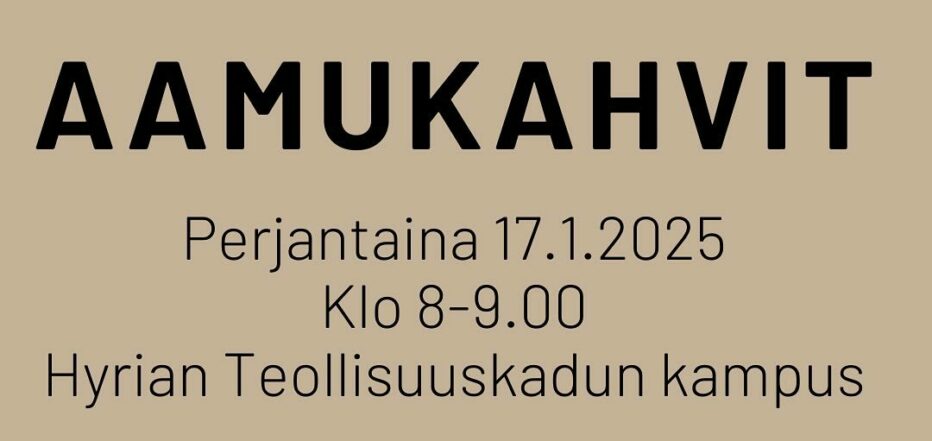 Riihimäen Yrittäjät, Aamukahvit 17.1. Hyria