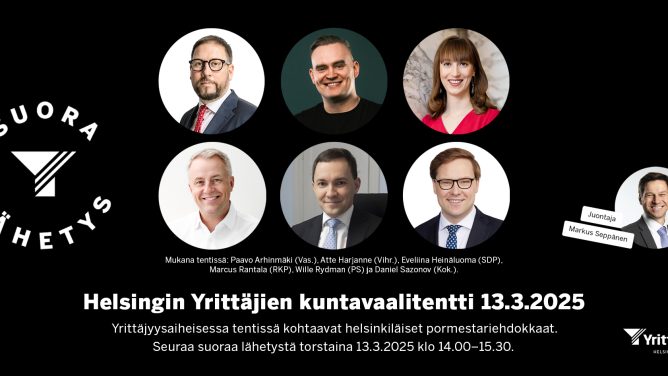 Helsingin Yrittäjien kuntavaalitentti 2025.